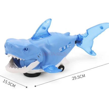 Children's toys with sound and movement, sharks swaying, fish toys with light, music, electric fish gifts