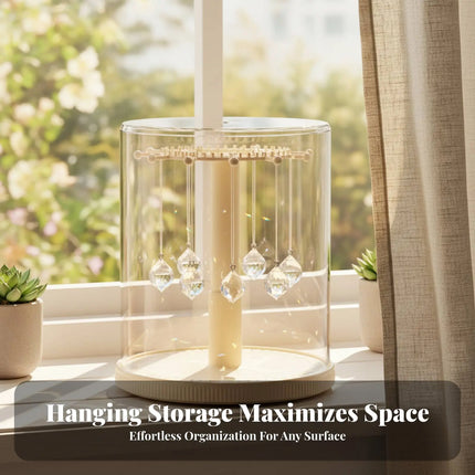 Surprise Box Figure Display 360-Degree case° Rotation Rotating Display Stand Soot-Clear of Proof Figure Display Case