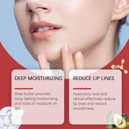 HOYGI Lip Line Cream Balm Long-lasting Hydration Prevent Cracking Reduce Lips Lines Smoothing Collagen Nourishing Repair Care