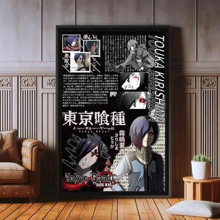 J-Jujutsu K-Kaisen Retro Canvas Poster Japan Anime Figure Itadori Yuji Gojo Satoru Fushiguro Toji Game Room Home Wall Decor Gift