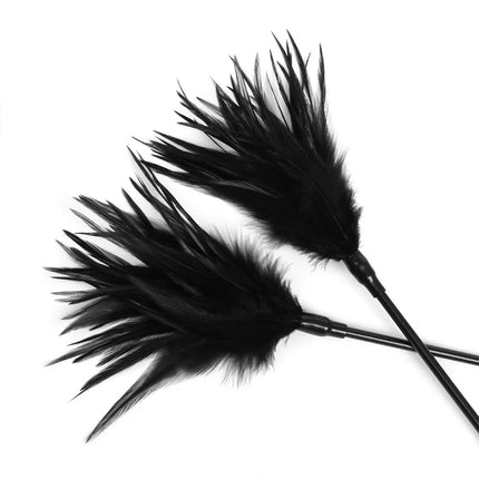 Flirt Tickle Erotic Feather With Fetish Punish Leather Spank Whip For Women Men Sex Blindfolded Stimulation Teasing Stick Toys