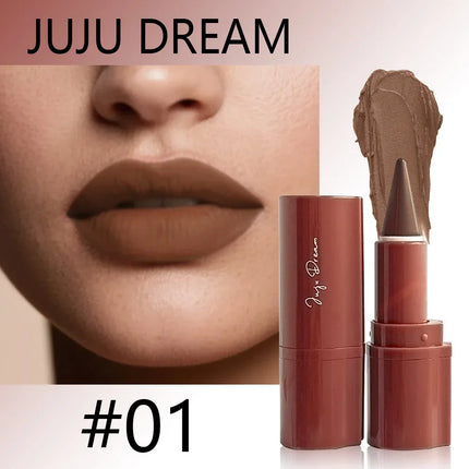 Tapered Gradient Lip Liner Matte Black Brown Velvet Lipstick Waterproof Non Sticky Contouring Tint Lipliner Crayon Lip Makeup