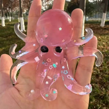 Soft ocean octopus squeeze toy simulates stress relief and slow rebound, stretchable sensory stress-relief gift