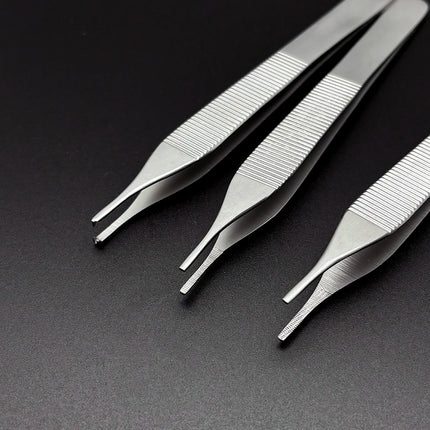 12.5cm Stainless Steel Dental Dressing Forceps Tissue Tweezer Extraction Hemostat Tool for Dentist Professional Dental tools
