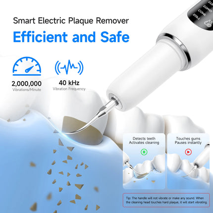 CURVY MOON T6 Home Use Ultrasonic Tooth Cleaner Dental Scaler for Tartar Removal Teeth Cleaning Tool with Sonic Technology
