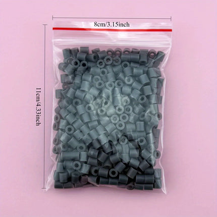 5mm 1000PCS Black, White, Gray, Transparent Color, Complementary Color Set, Hama Bead Iron Fuse Bead DIY Puzzle Pixel Art Gift