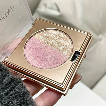 2-In-1 Highlighter And Contour Palette,Long-Lasting Radiant Contouring Makeup Waterproof Shimmer Face Makeup for Face & Body