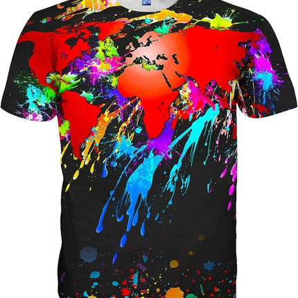 Mens Women Shirts 3D Printed T-Shirt Unisex Casual Short Sleeve Tops Tees for Adult