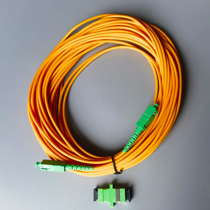 Fiber Optic Patch Cable 1.5M/2M/3M/5M/10M/15M/20M/30M/40M SC/APC-SC/APC Single Mode Extension Wire FTTH Cable Free Adapter