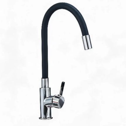 Kitchen Sink Mixer Faucet 360° Rotation Flexible Water Pipe Single Handle Deck Mount Hot Cold Water Tap Home Hardware