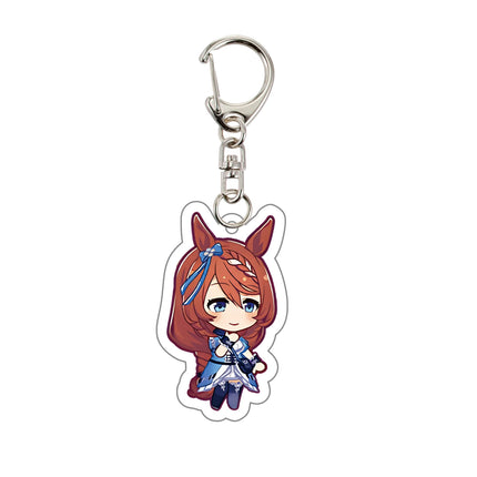 Fans gifts Anime keychains Acrylic Stand Ornaments Uma Musume Pretty Derby Oguri Cap Silence Suzuka Agnes Tachyon Clear Bliss
