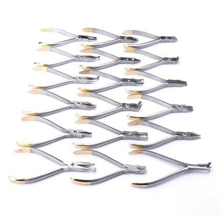 GISTARMED Dental 19Pcs/Set Orthodontic Plier With Bracket Dentistry Lab instrument Equipment Dentist Tools With TC Products