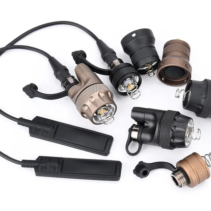 Tactical Surefire DS00 Scout Light Rear Cap Metal Tail Cap Dual Function Pressure Switch Cover Compatible with ST07 SR07 Switch