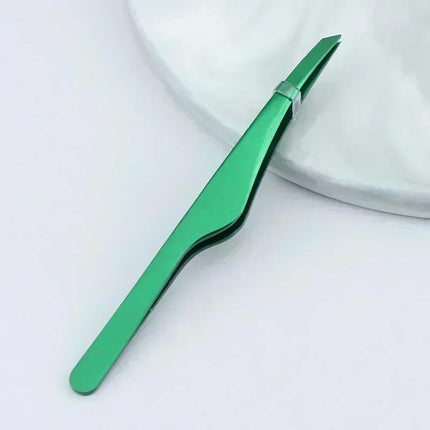 Hair Removal Tweezers Stainless Steel Eyebrow Tweezers Slant Tip Point Tip Flat Tip Rose Gold Silver Black Cosmetic Makeup Tools