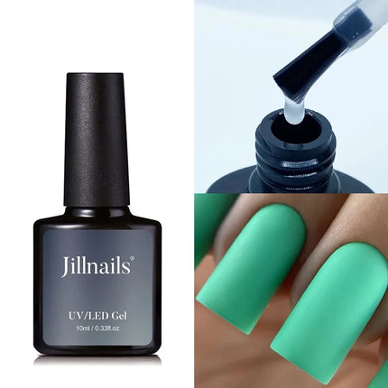 Jillnails No Wipe Top Coat UV Nail Gel  Polish Non Sticky Topcoat 10ml
