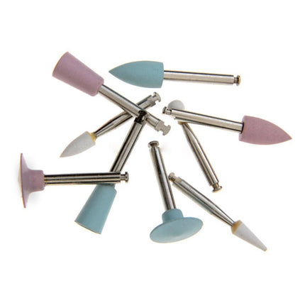 JUMTOP 9Pcs/Box Dental Composite Polishing Kit for Low Speed Handpiece Contra Angle Resin Sanding Polishing Set Dentistry Tool