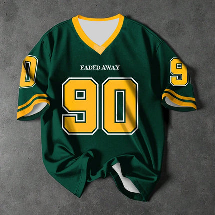 Men's Sports NB.90 Printed Casual T-Shirt Quick-Dry Oversized Shirt Tracksuit Football Jersey Fashionable Casual Sportswear Tees