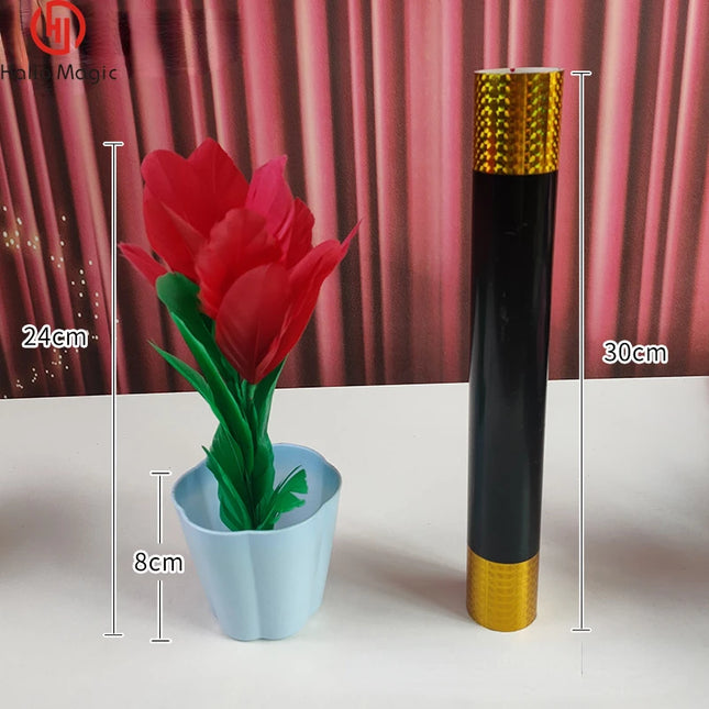 1Set Magic Wand Turns Into Four Flower Cane To Flowers Magic Tricks Stage Wand Magia Mentalism Illusion Gimmick Props Magician