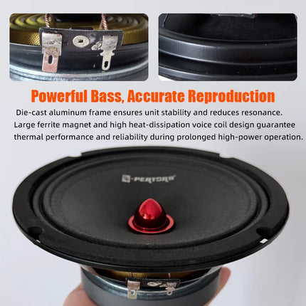 6.5Inch Universal Car Speaker 650W Midrange Audio Car Speaker Auto Music Stereo Enhanced Hifi Car Stereo Sound Mid-range Speaker