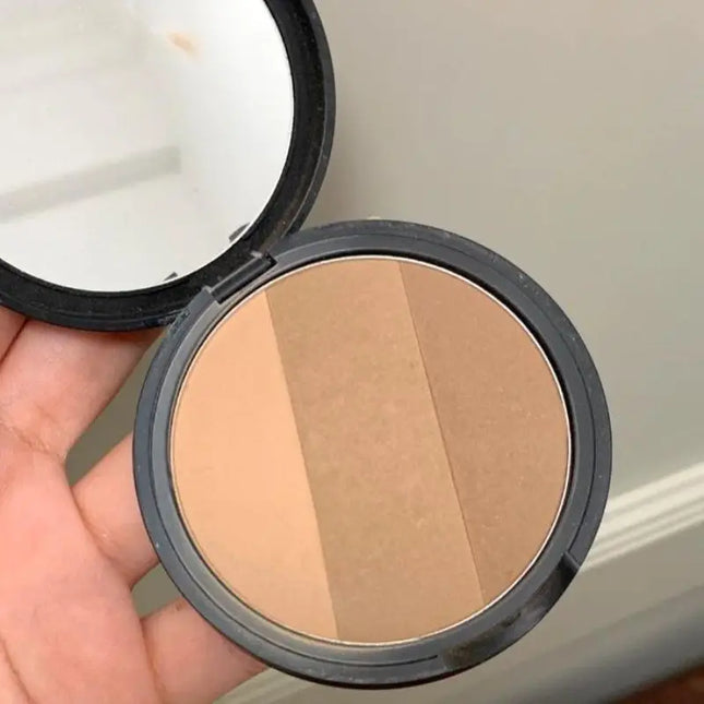 Korea toocoolforschool Three-color Contour Palette Natural Transitions No Color Difference Highlight Eyeshadow Hairline Powder