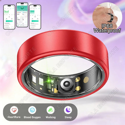 2026 Smart Ring Blood Pressure Heart Rate Sleep Monitoring Smartring IP68 & 5ATM Waterproof Sport Various Colors rings Man Women