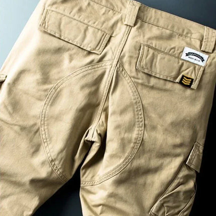 Male Trousers Khaki Loose Stretch Slim Men's Cargo Pants Harajuku Aesthetic Large Size Long With Korean Style Emo New In Big