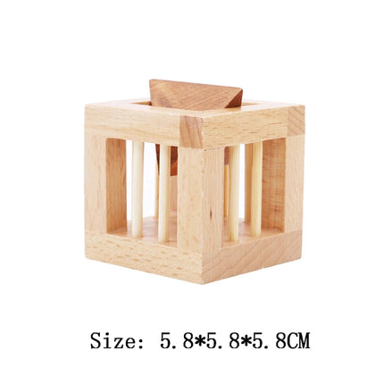 Classic IQ 3D Wooden Puzzle Adults And Kids Casse Tete Baffling Puzzles Headache Brain Development Toys Rompecabezas De Madera