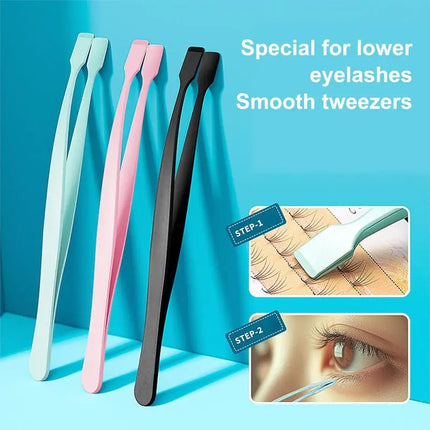 Precise Professional Makeup Tool Lash Applicator Tool Eyelash Cluster Non Slip  Applicator Tweezers for Travel Salon Separating
