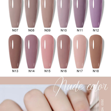 Clou Beaute 15ml HEMA TPO FREE Color Gel Nail Polish Nude Pink Red Green Collection Nail Gel Polish Glitter Soak Off UV LED Gel