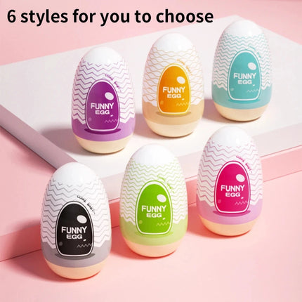 EGG Adult Male Masturbator, Portable Mini Pocket Stroker, Discreet Reusable Silicone Cup for Men