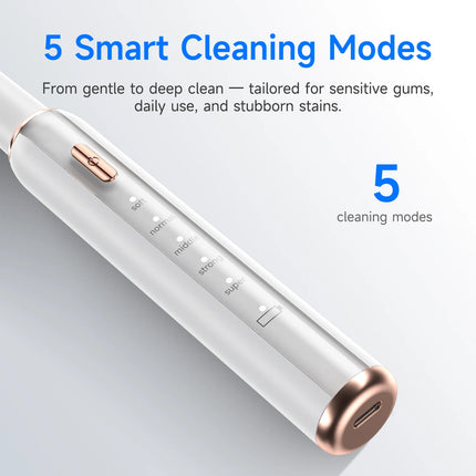 Electric Ultrasonic Dental Cleaner with  5 Modes Calculus Oral Tartar Remover Tooth Stain Cleaner Teeth Whitening Oral Care