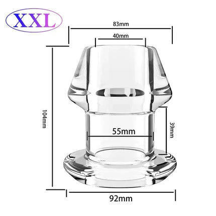 Anal Plug Dilator Hollow Butt Plugs Tunnel Cleaning Expansion Masturbator Shower Enema Prostate Massager Intimate Goods