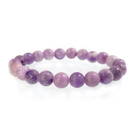 Natural Stone Pink Zebra Beaded Bracelet 6/8mm Dalmatian Jasper Rhodochrosite Agate Bracelet Gemstone Beads Bracelet