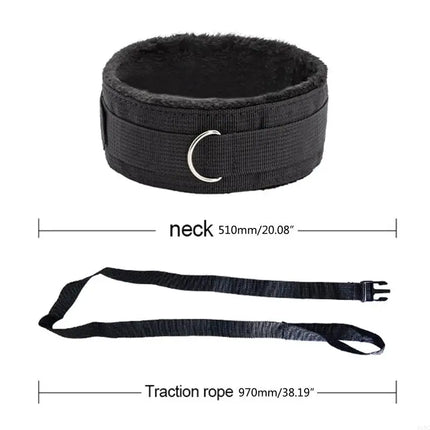 Sexy BDSM Kits Plush Sex Bondage Set Sex Games Whips Gag Nipple Clamps for Couples Exotic Accessories