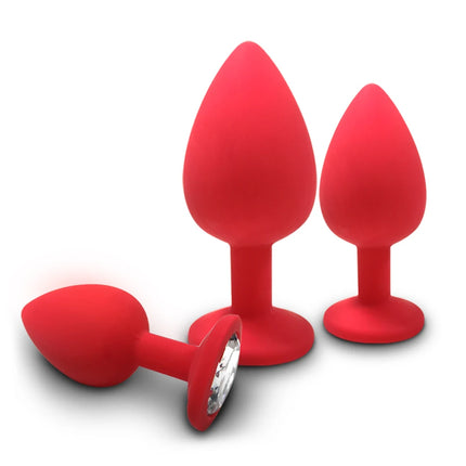 3 Sizes Anal Plug Butt Women Men Silicone Round Shaped Erotic Penetration Anal Bullet Gay anal Masturbator Sex Toy for Adults 18