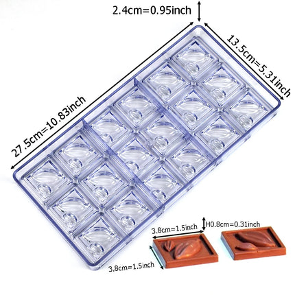 Beginner-Friendly 3D Polycarbonate Chocolate Mold, Easy-Release Sphere Mold for Chocolate Bombs & Bars