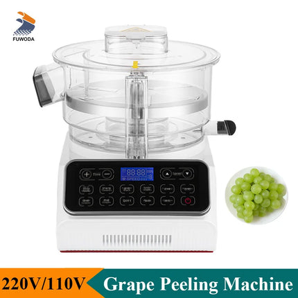 Kitchen Electric Grape Peeling Machine Small Fruit Cherry Tomato Peeler High Efficiency Grape Skin Removing Machine