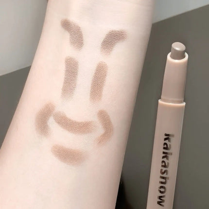 Kakashow Nose Shadow Contour Pen with Sumdge Brush Smooth Cream Texture Natural 3D Facial Contour Stick