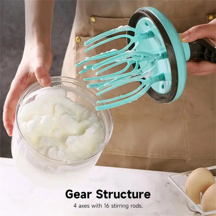 Multifunctional Manual Whisk Semi-automatic Egg White Cream Cake Egg Hand Mixer Hand Crank Beater Household Kitchen Gadget