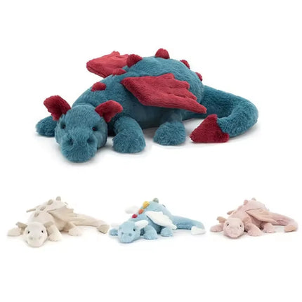 30-90CM Flying Dragon Doll Plush Animal Cotton Doll With Flying Wings Dinosaur Stuffed Toys Home Sofa Decer Soft Pillow Kid Gift