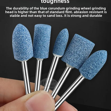 Small grinding wheel grinding head Blue corundum 3mm metal rust removal polishing electric grinding head