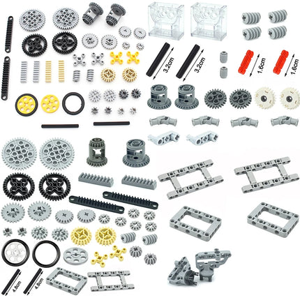 MOC Bricks Technical Accessories Bulk Multiple Sizes Gear Cross Axles Set Compatible Building Blocks Educational  Leduo Toy