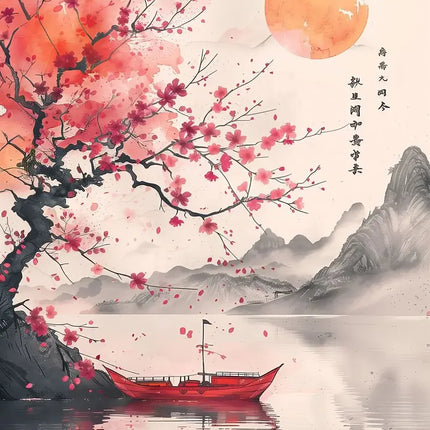 Landscape 500/1000/1200/2000PCS Jigsaw Puzzles Samurai Geisha Family Activity Games for Gameroom Bedroom Home Decor Frameless