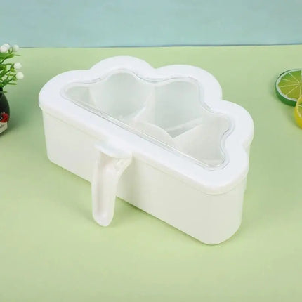 Creative 6 In 1 Cloud-shaped Seasoning Jar Household Moisture-proof Spice Rack Outdoor Camping Seasoning Bottle Kitchen Gadget