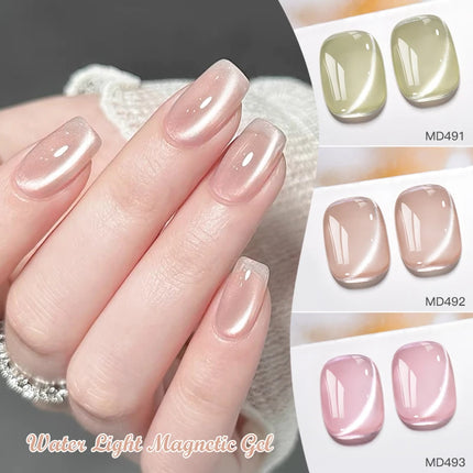 8ml Water Light Cat Magnetic Gel Nail Polish Shiny Effect Semi Permanent Soak Off UV LED Gel Varnish Manicure DIY Nail Supplies