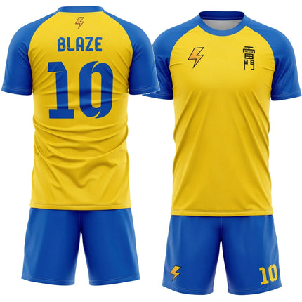 Anime Inazuma Eleven Raimon, 3D Printed Summer Men's Shorts, Two-piece Set, Street Casual Sportswear Set