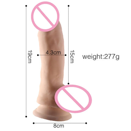Super Soft Realistic Dildo for Women with Suction Cup Perfect Size Big Penis Female Masturbator Silicone Skin Feel Dick Sex Toy