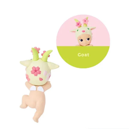Sonny Angel Blind Box Hippers Decorative Mini Figures Cherry Blossom Series Dolls Anime Figure Toys Action Figure Birthday Gift