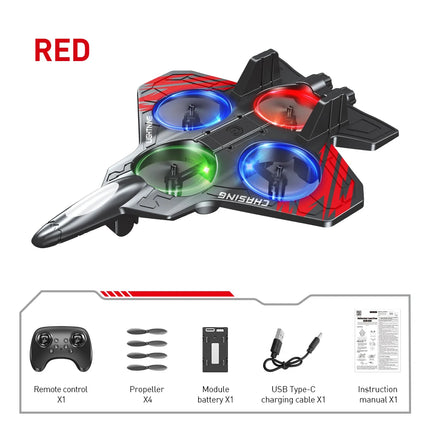NEW E72 foam aircraft stunt intelligent fixed height hover 360 °turnLED lights  fighter A gift for a boy RC Drones toy