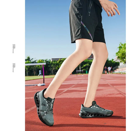 Men's Running Shoes Breathable Lightweight Comfortable Soft Bottom Casual Sports Sneakers Fashionable Shock Absorption